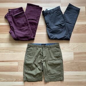 Men’s Banana Republic Bottoms - 2 Pants & 1 Short - Size 32